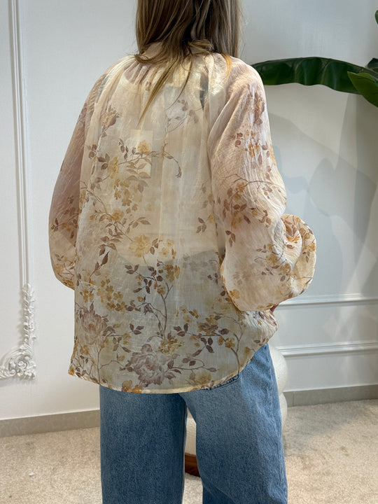 Chemise loose fleuri 25065