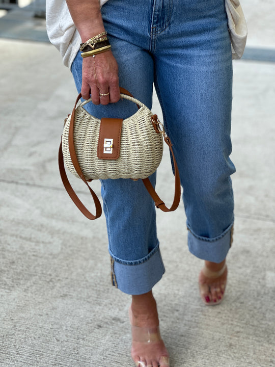Sac paille minaudiere