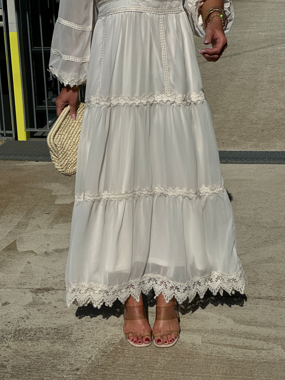Robe bohème beige