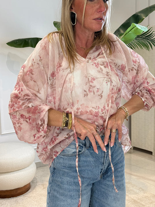 Chemise loose fleuri 25065