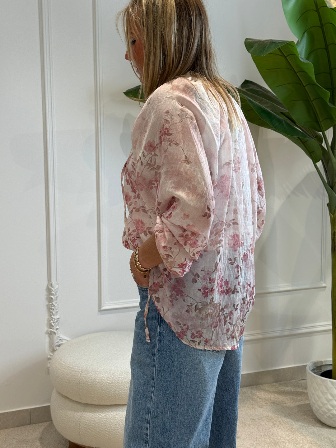 Chemise loose fleuri 25065