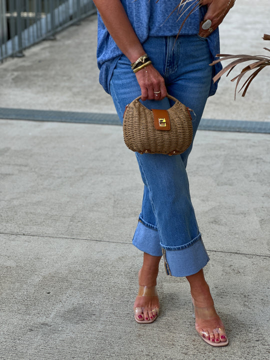 Sac paille minaudiere