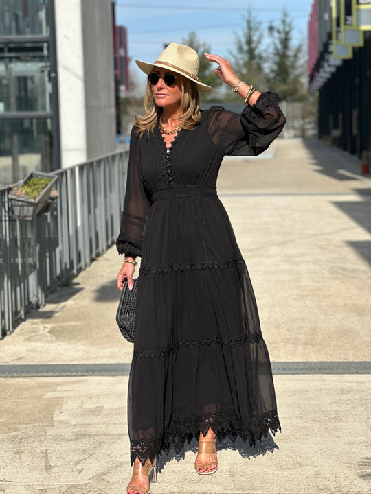 Robe bohème noir