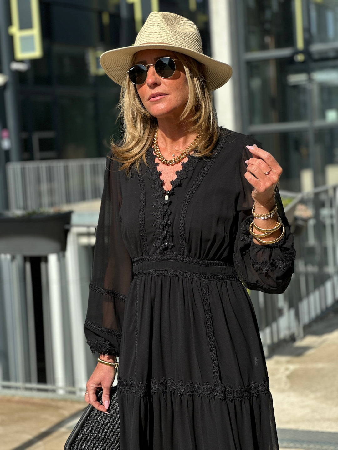 Robe bohème noir