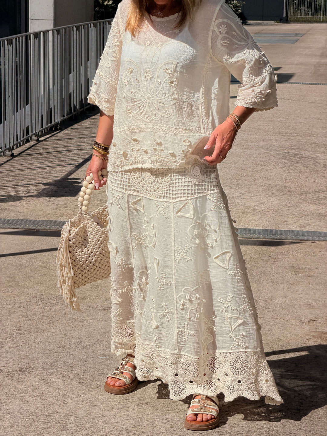 Top BEIGE coton 1807