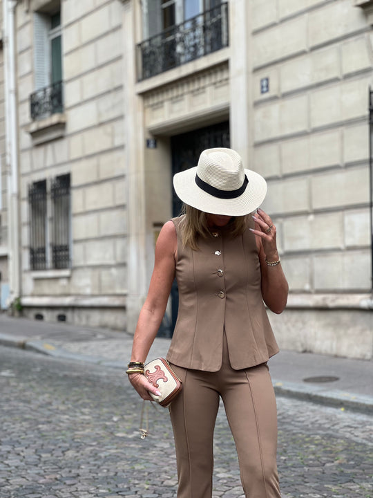 Ensemble bolero pantalon boutons CAMEL 8087/8088