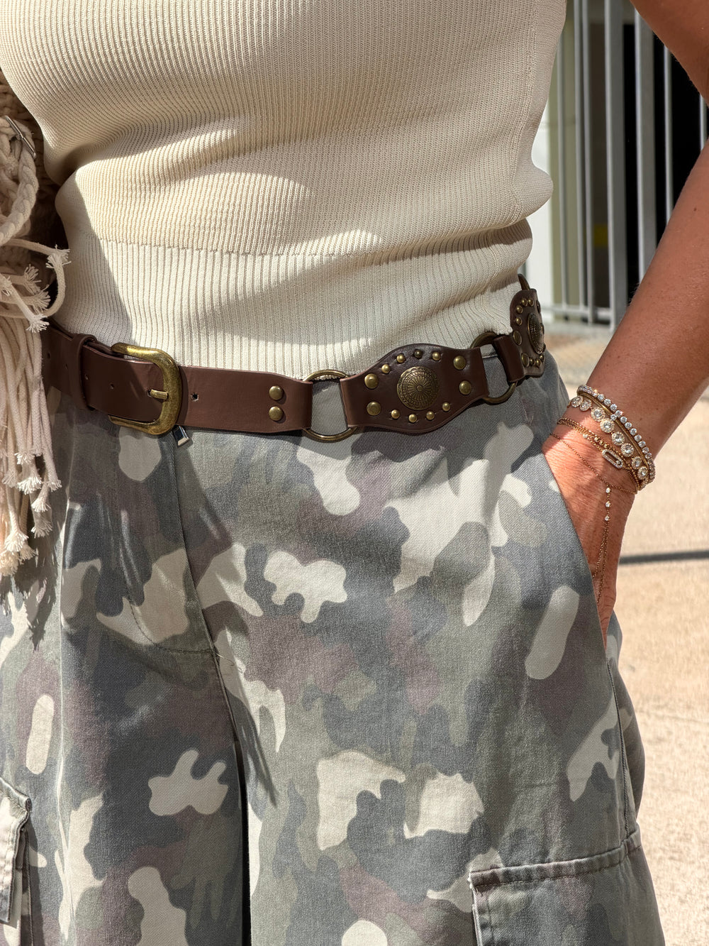 Bermuda oversize militaire