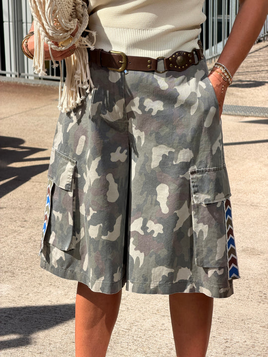 Bermuda oversize militaire