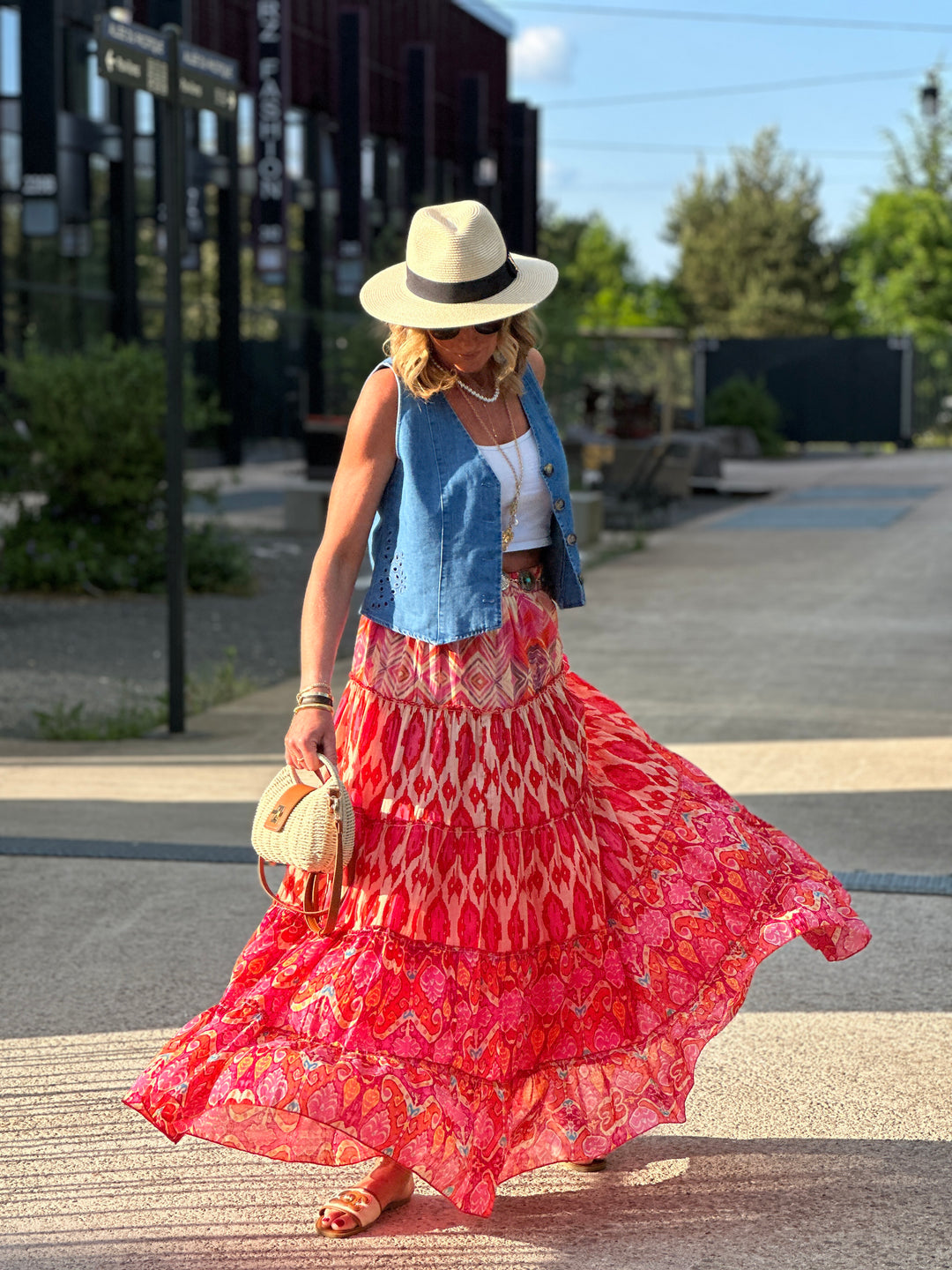 Jupe imprimée Bianca COSTA