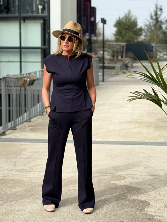 Ensemble jogging Linda bleu