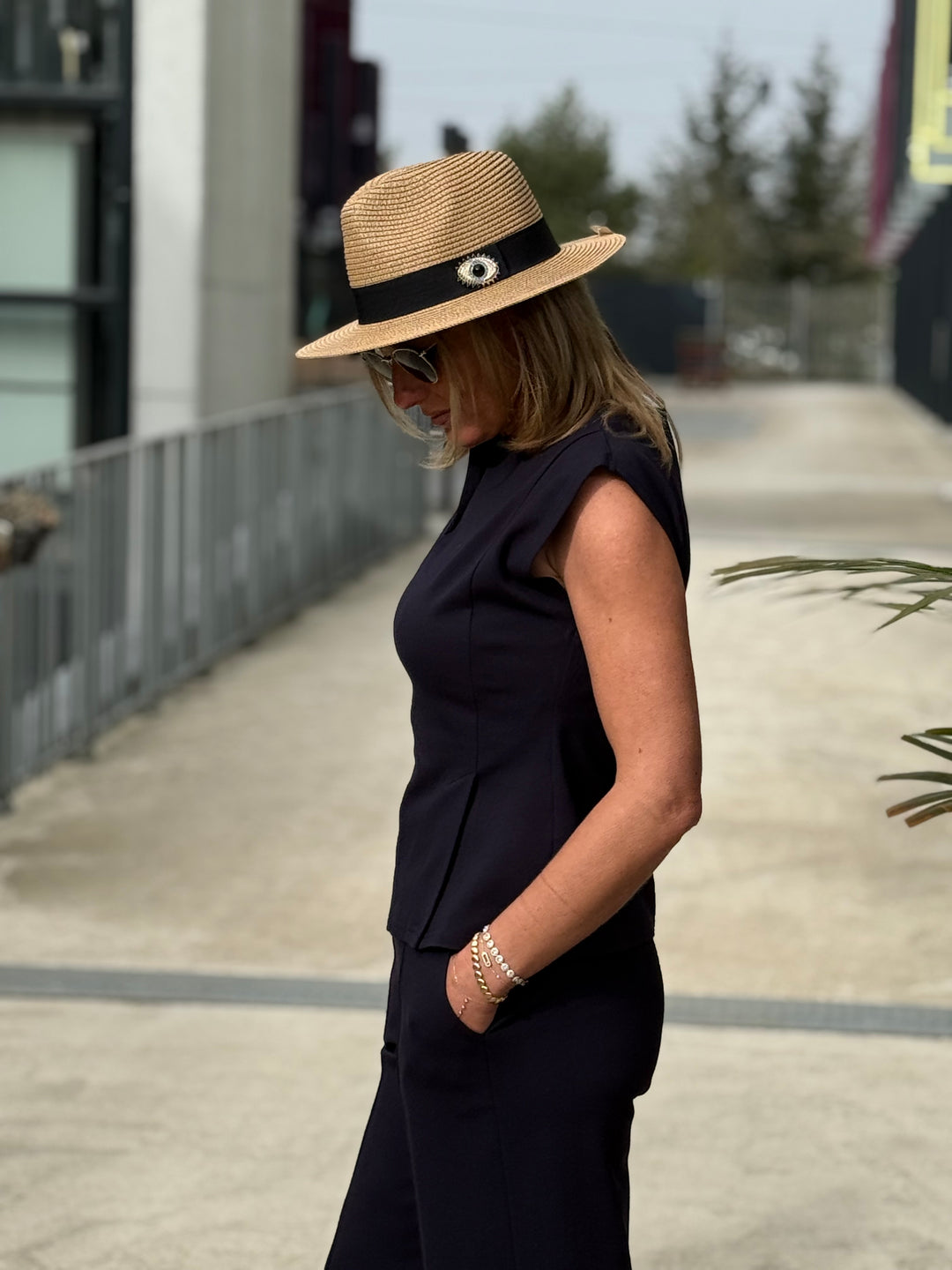 Ensemble jogging Linda bleu