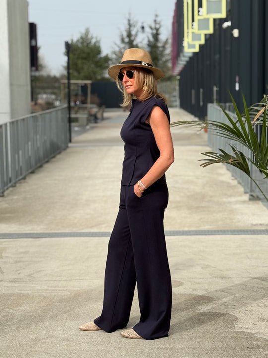 Ensemble jogging Linda bleu