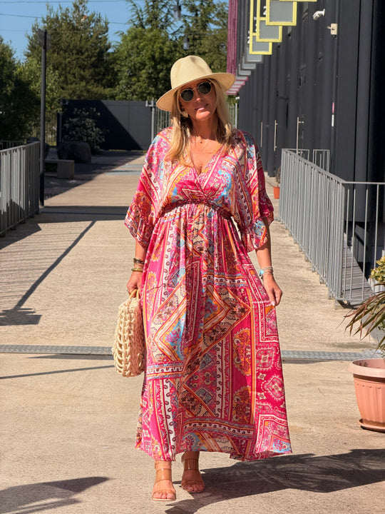 Robe imprimé LORIE Rose S26