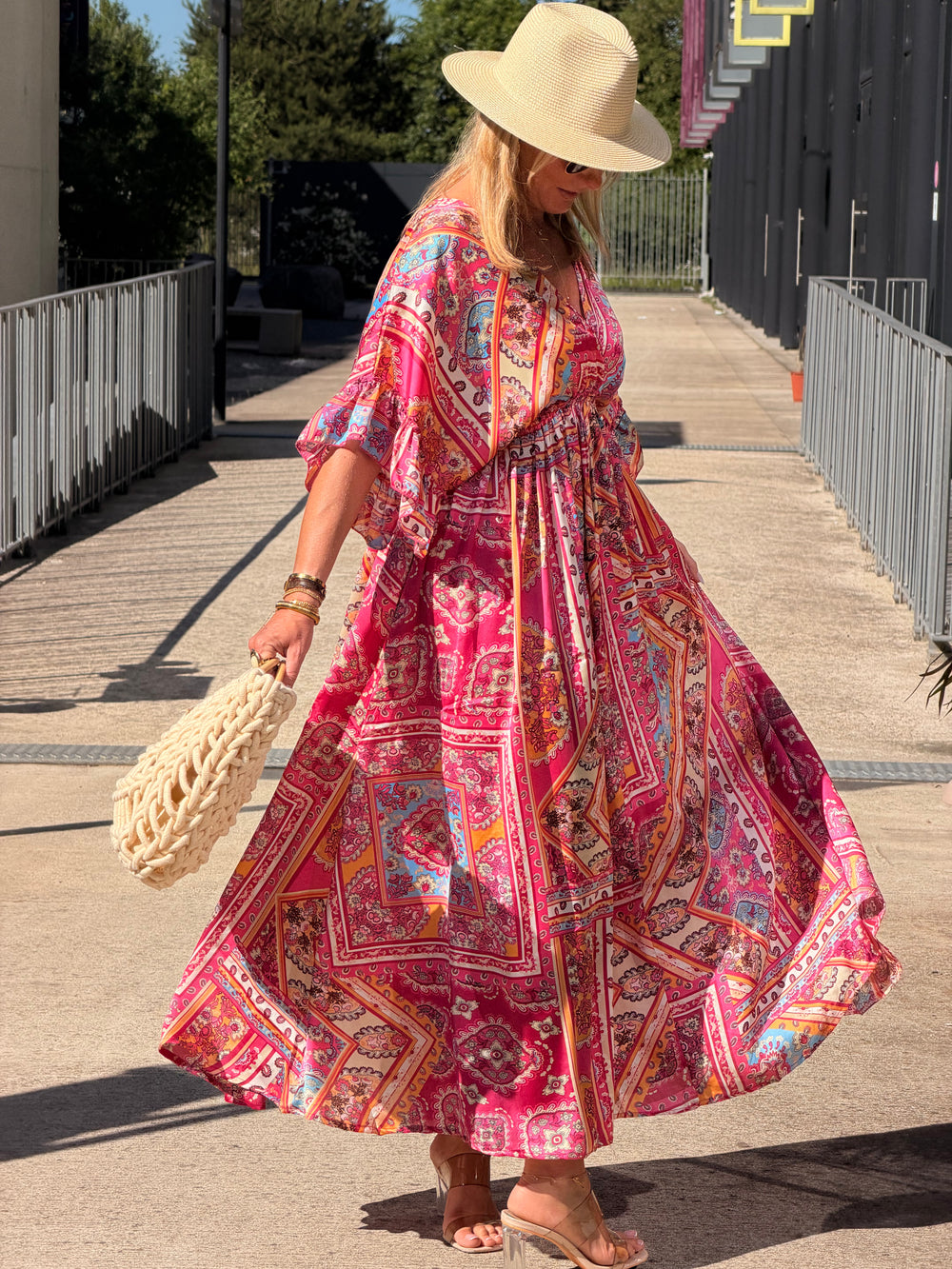 Robe imprimé LORIE Rose S26