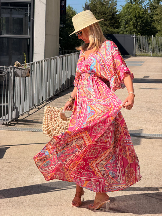 Robe imprimé LORIE Rose S26