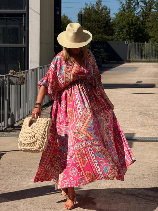 Robe imprimé LORIE Rose S26