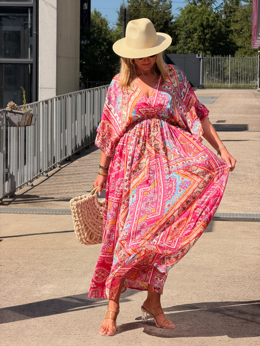 Robe imprimé LORIE Rose S26