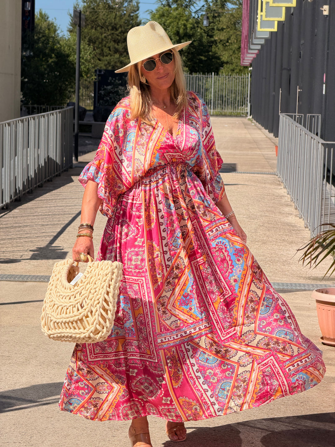 Robe imprimé LORIE Rose S26