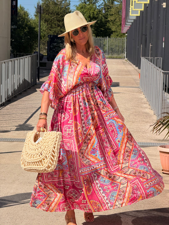 Robe imprimé LORIE Rose S26