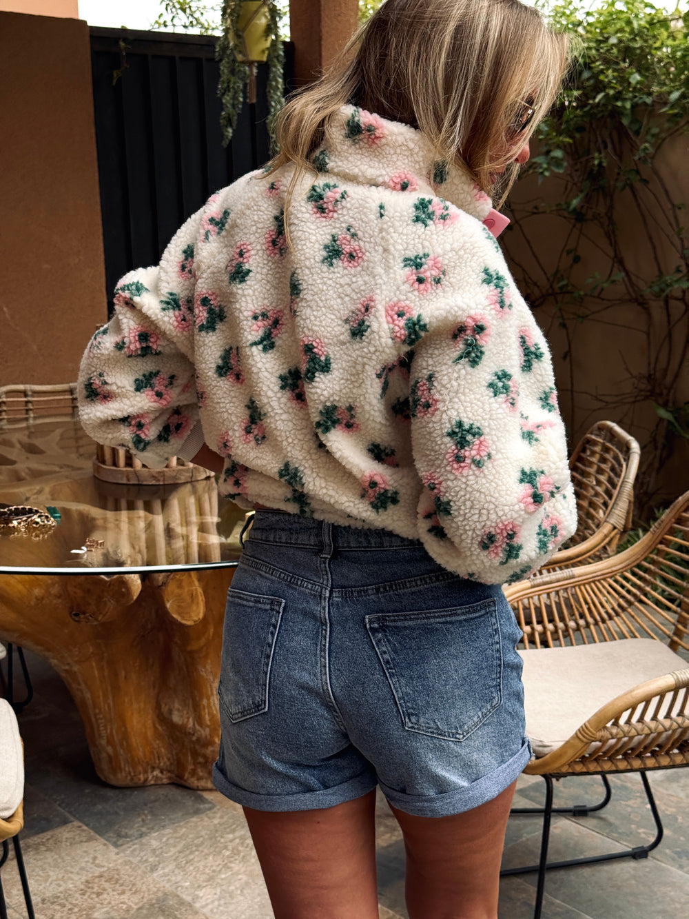 Short jean Bleu retrousee DH0081