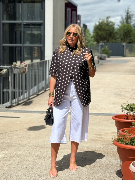 Blazer à pois Noir 83098