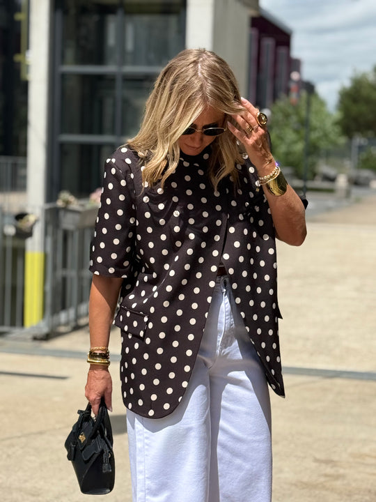 Blazer à pois Noir 83098