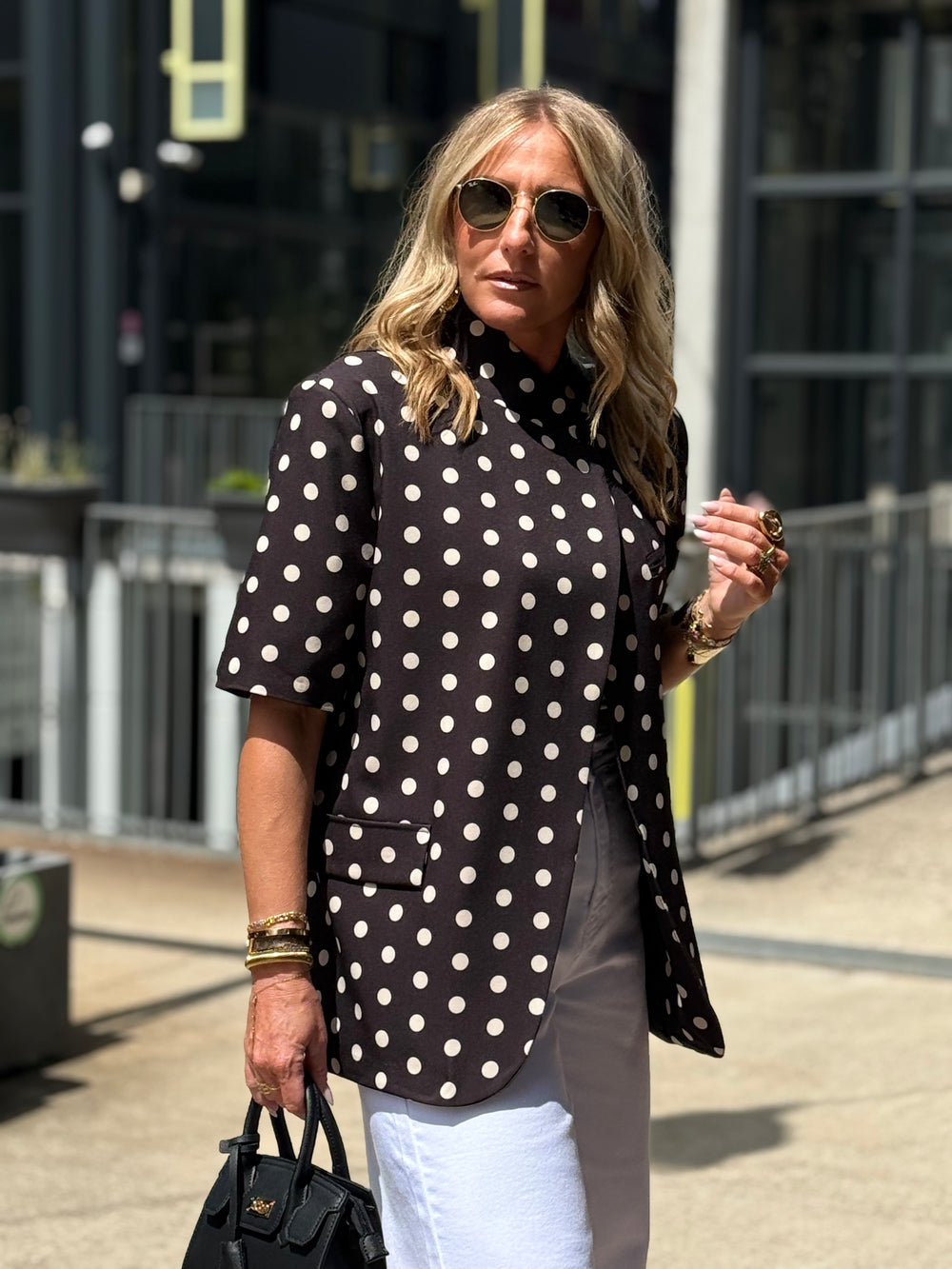 Blazer à pois Noir 83098