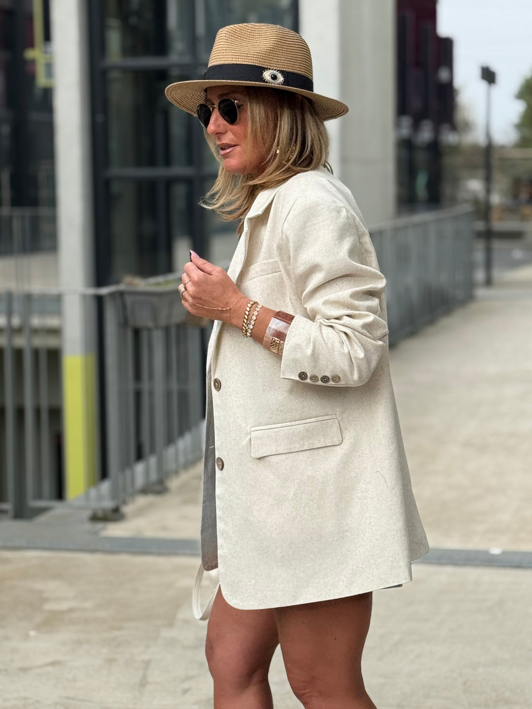 Blazer lin oversize 11039