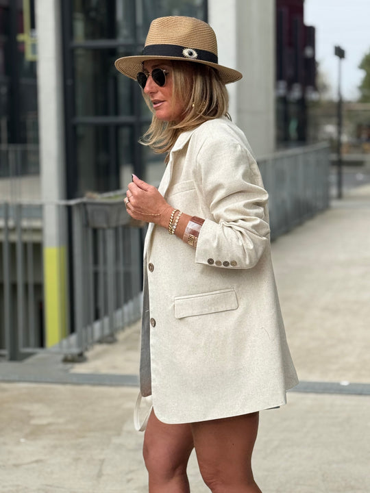 Blazer lin oversize 11039