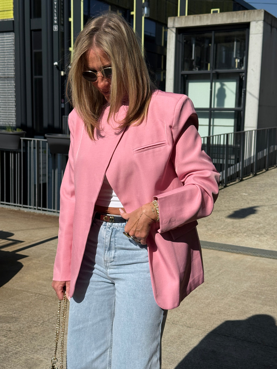 Blazer croisé Uni Rose Marilyn