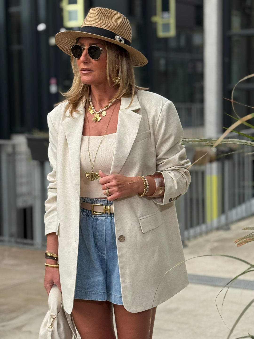 Blazer lin oversize 11039