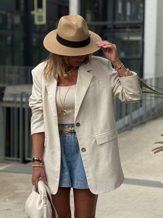 Blazer lin oversize 11039