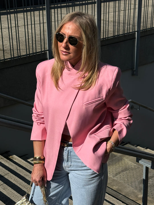 Blazer croisé Uni Rose Marilyn