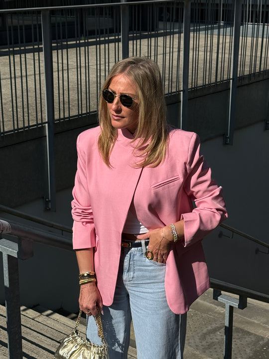 Blazer croisé Uni Rose Marilyn