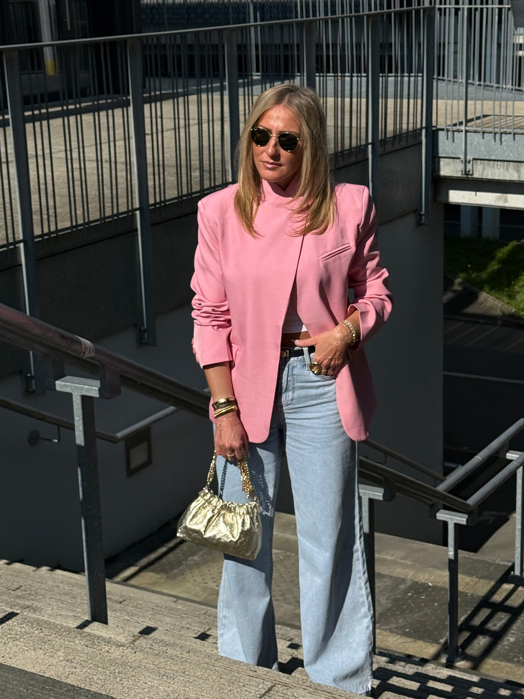 Blazer croisé Uni Rose Marilyn