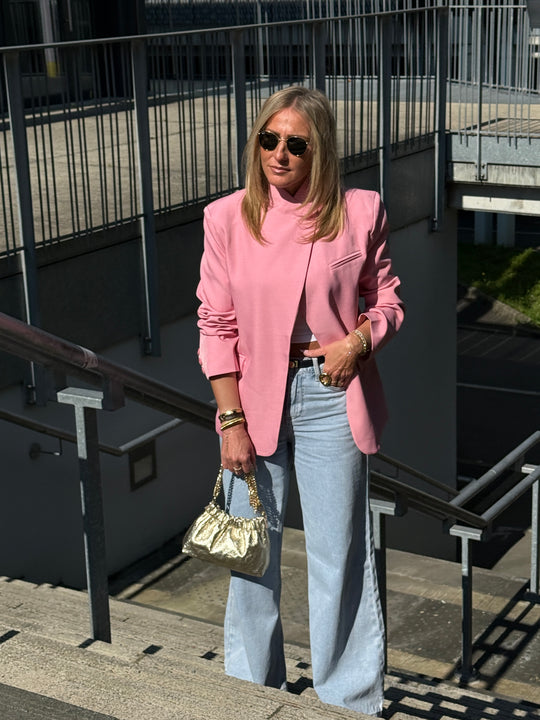 Blazer croisé Uni Rose Marilyn