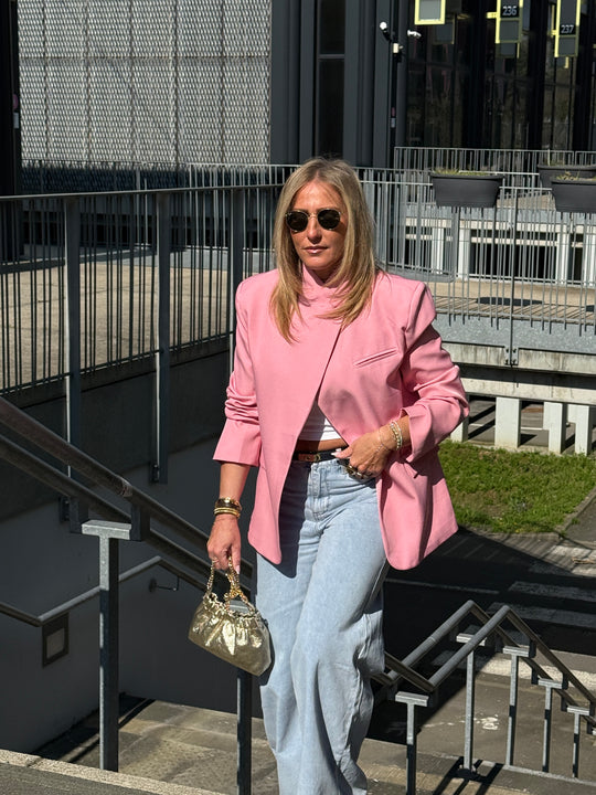 Blazer croisé Uni Rose Marilyn