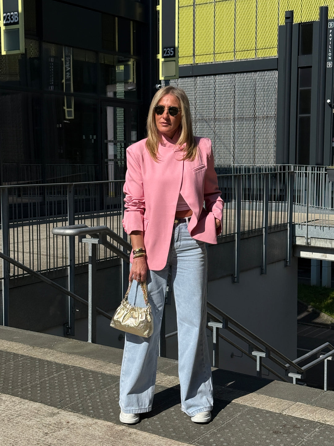 Blazer croisé Uni Rose Marilyn