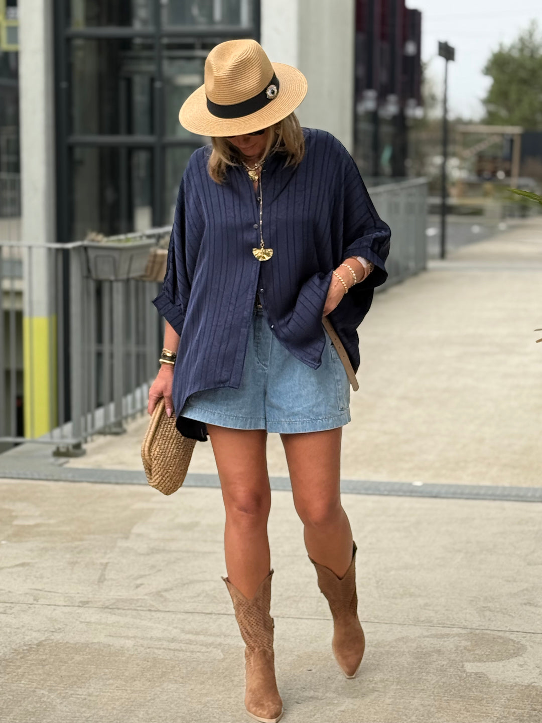 Chemise marine 021