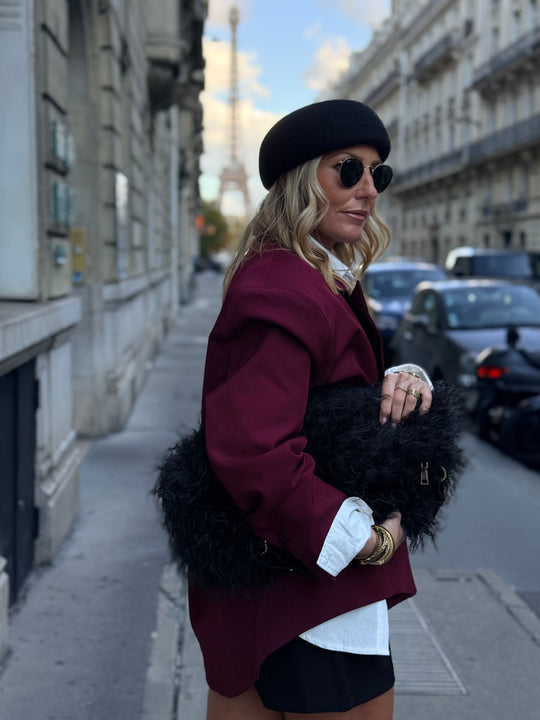 Blazer droite Bordeaux V16002