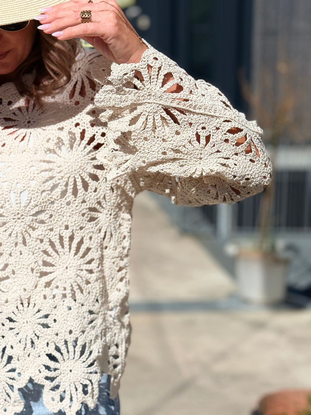 Pull crochet BEIGE 3417