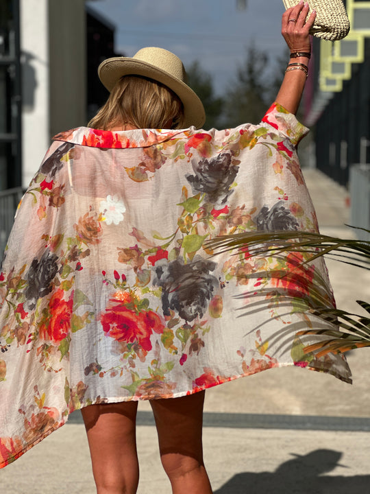 Chemise imprimée fleuri