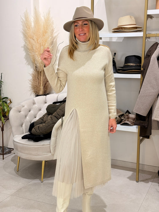 Pull Robe fente coté voile 2315