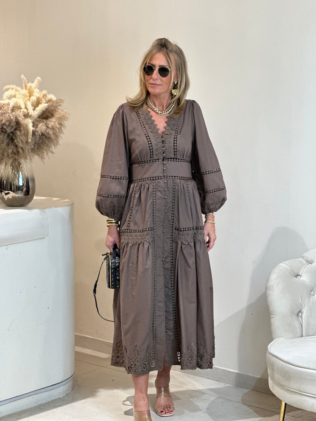 Robe longue Nicole Choco