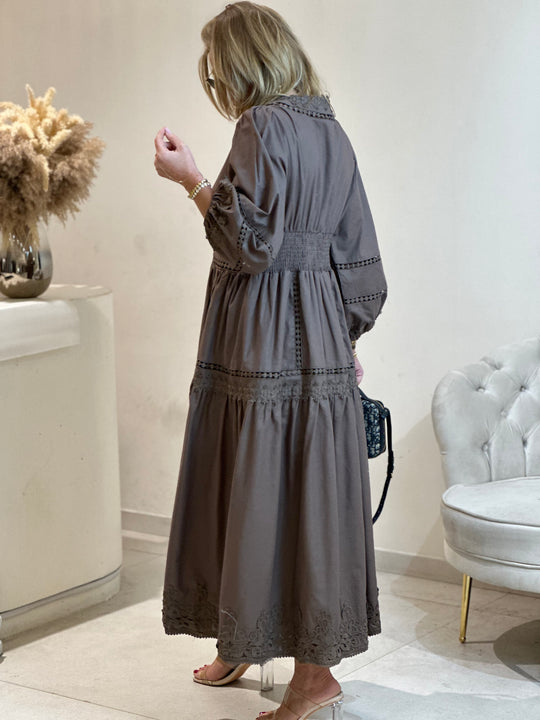 Robe longue Nicole Choco