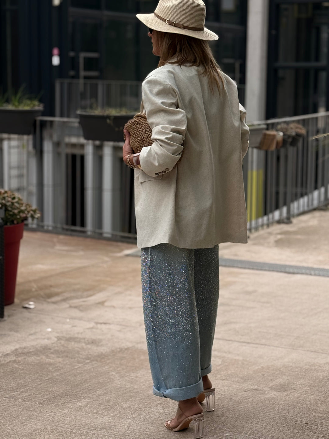 Blazer lin oversize 11039