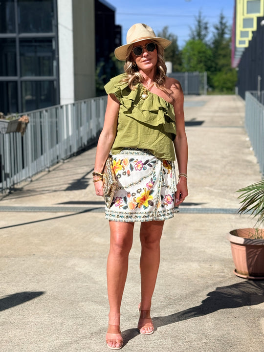 bustier manche d'un coter