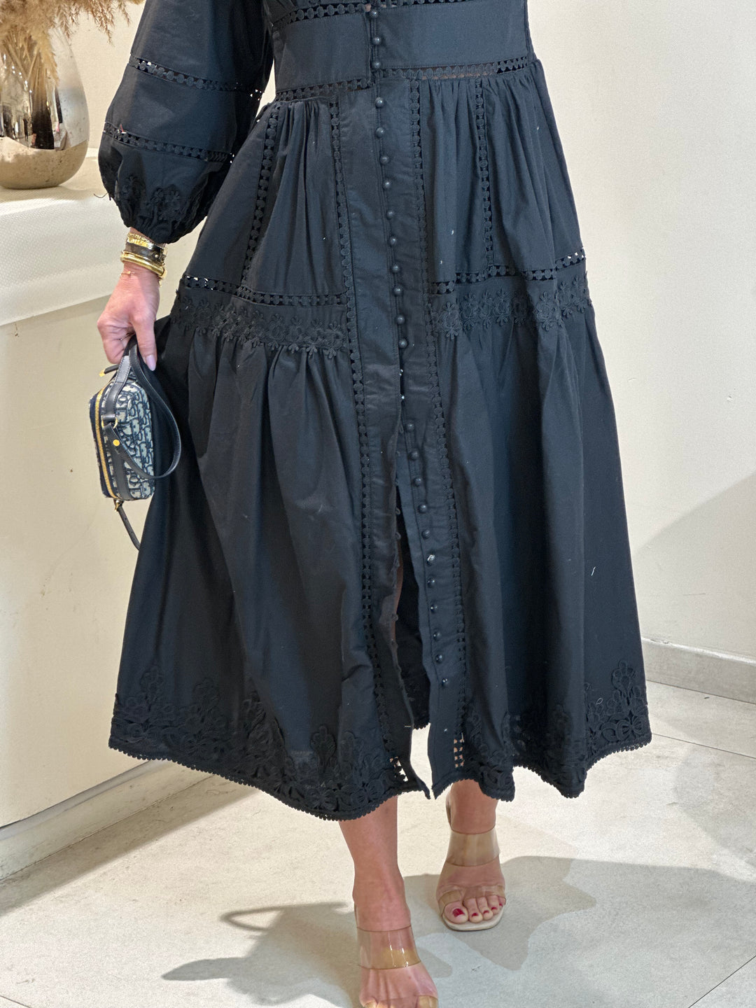 Robe longue Nicole Noir