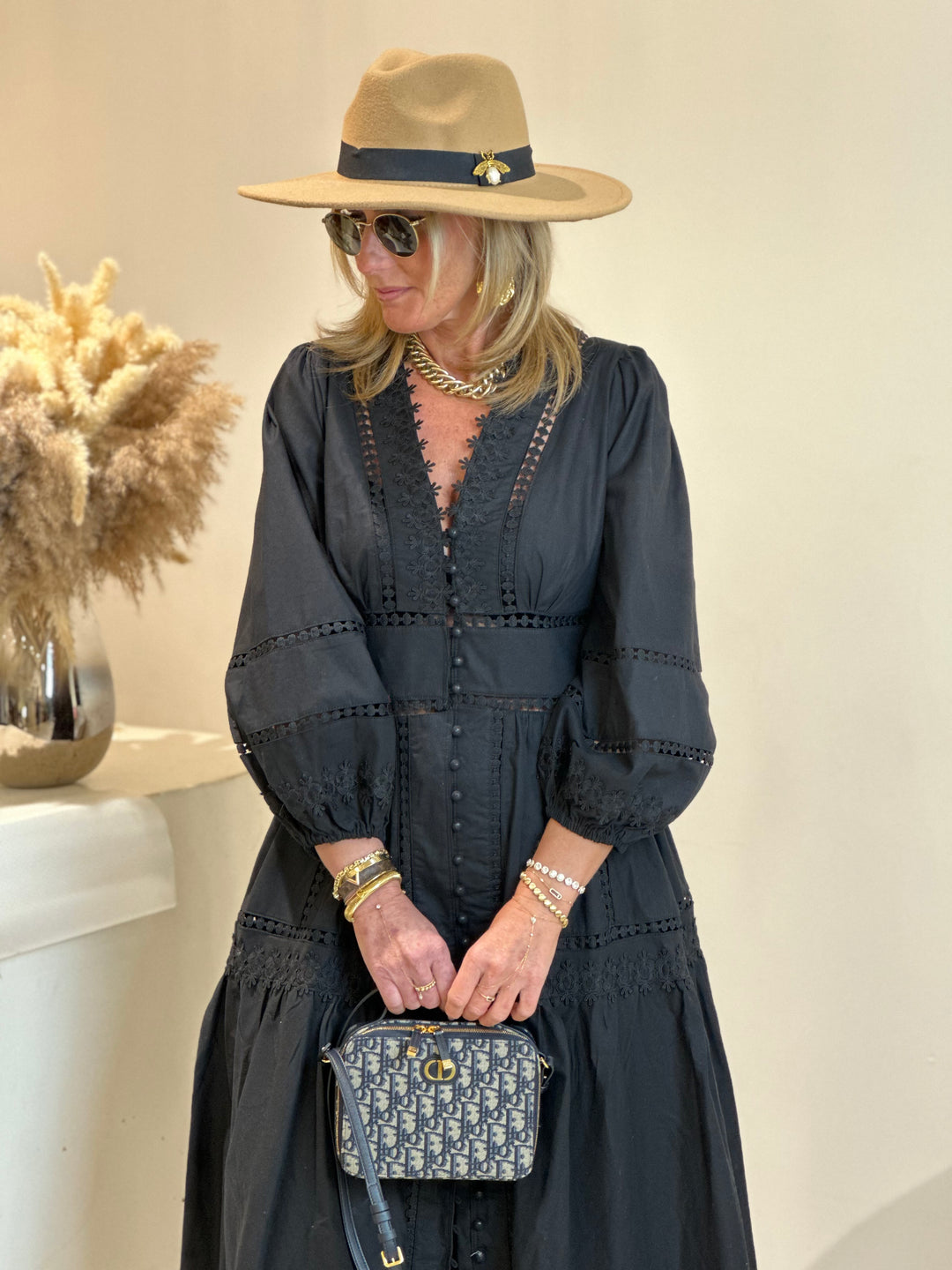 Robe longue Nicole Noir