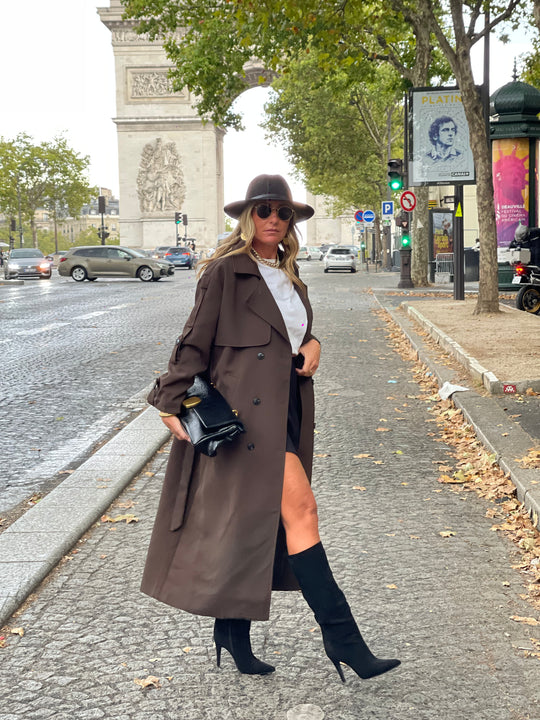 Trench long Choco 10283